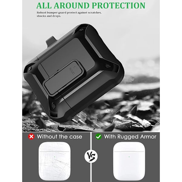Airpods Case Cover, [Secure Lock] AirPod Protective Case Herr Dam