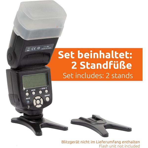 2X Flash-beslag med indbygget universal 1/4 tommer stativ til hot sh