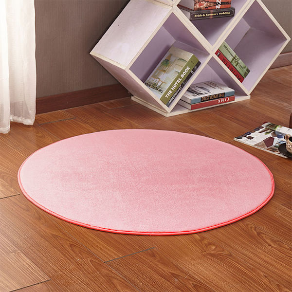 Tatami-matter, runde stuetepper til stue, sklisikre matter til soverom (1 stk 80*80cm rosa)