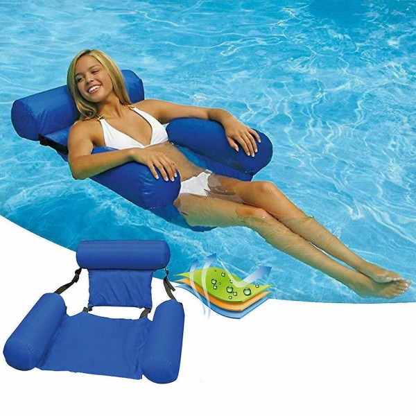 Flydende Stol Pool Sæder Oppustelig Lazy Water Bed Lounge Stol