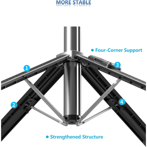 Selfie-pinne med stativ og fylllys, 40\" uttrekkbar mobiltelefonstativ