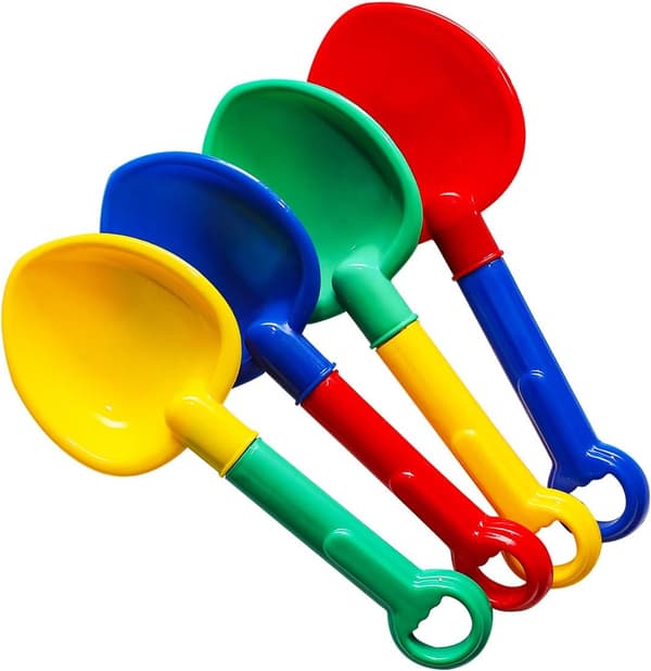 10'' Sandspader, Multi-Color Sand Scoop Plastspader, Strandspader