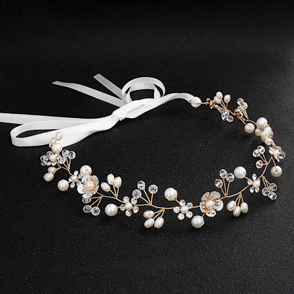 Brudkronan Bröllopshår Vine Rhinestone Hårtillbehör för