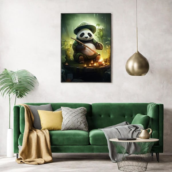 30*40CM 5D diamond painting , Panda Tsing Yi Crystal Rhen