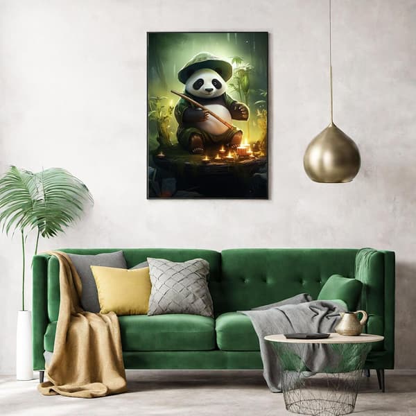 30*40CM 5D Timanttimaalaussarja, Panda Tsing Yi Crystal Rhine