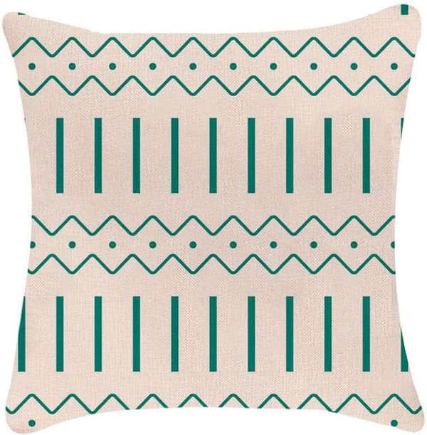 4 stk. dekorative pudebetræk sofa pudebetræk linned sofa cush