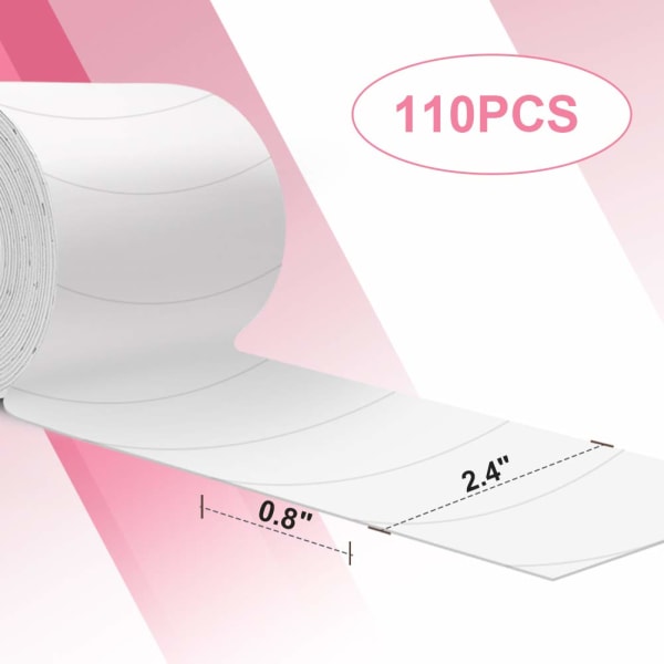 Foam Eye Pads Ripsienpidennykset -110 KPL Pre Cut Medical Foam Tape