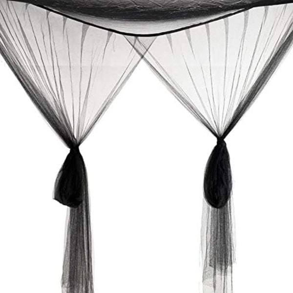 Seng Myggnetting, Senghimmel-Myggnetting med 4 Dører, En Seng Myggnetting