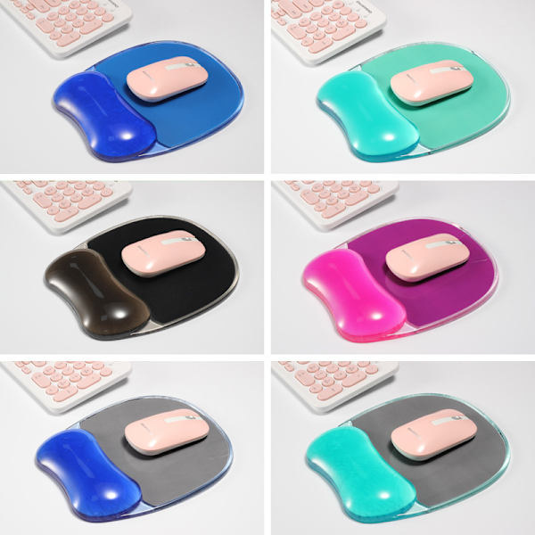 Fellowes Musematte med håndleddsstøtte - Crystals Gel Musematte uten
