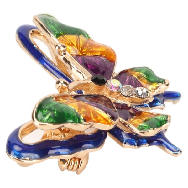 Elegant broche til kvinder - sommerfugleform i legering