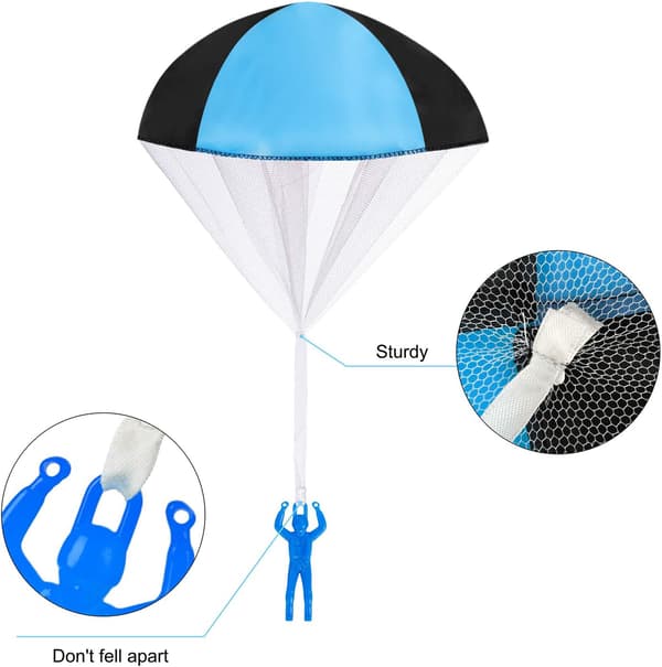 Parachute Legetøj Hånd Kaste Parachutes Legetøj Sæt Udendørs Spil Mini