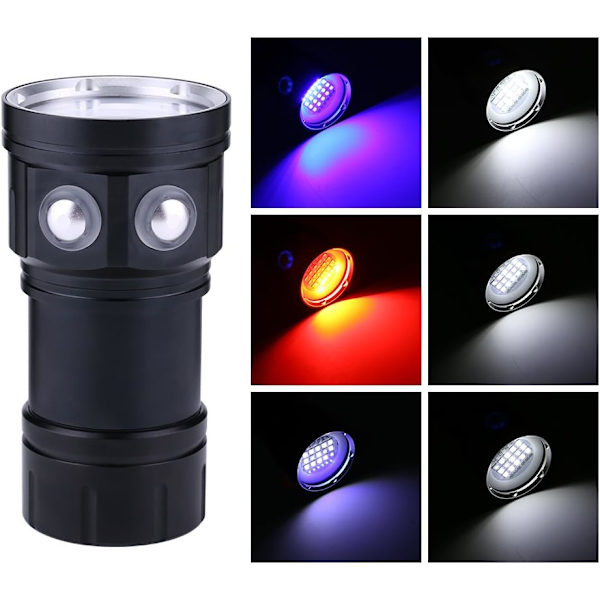 Sukellusvalaisin 18000 Lumen IPX8 Sukellusvalot 500M Vedenalainen