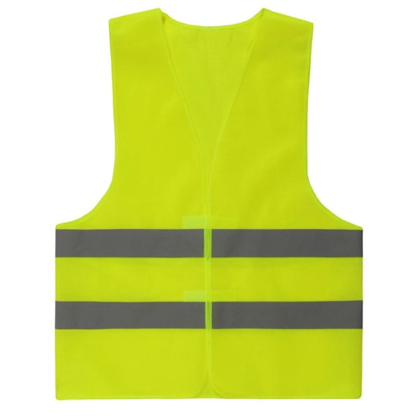 Enkelt reflekterende gul sikkerhetsvest Trafikksikkerhet Sanitasjonsarbeid
