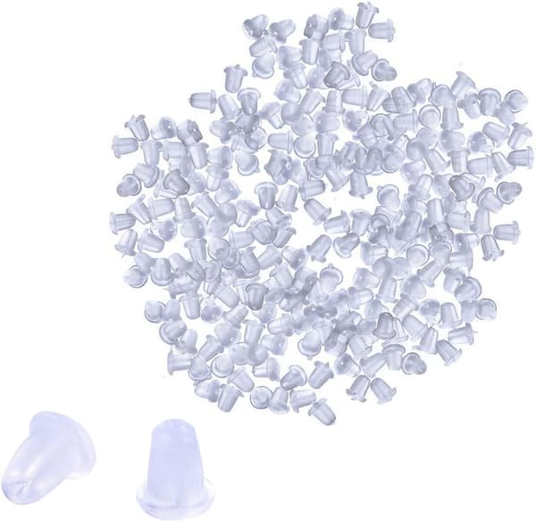 Lot af 100 klapvognsskubber endehætte ørestikker 4mm primer
