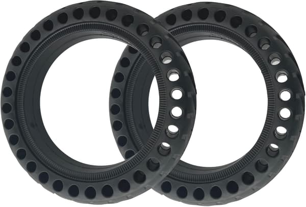 2x Solide dekk for Xiaomi Scooter M365/Pro/Pro2/1S/3, Hard Dimpled