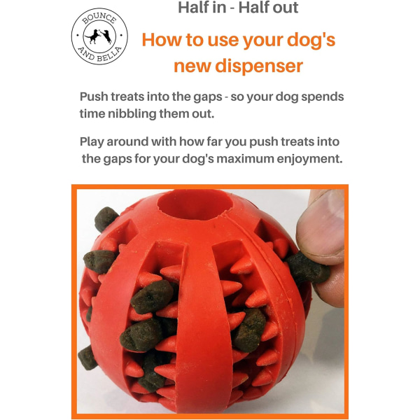 Vattenmelon Tänder Boll Husdjur Hund Leksak Boll Bite-resistent Tänder Rengöring Molar Tand Boll Husdjur Gummi Boll Hund Leksak, Röd Liten