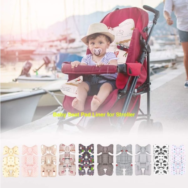 Reversibel sittdyna för barnvagn universell madrass baby supp