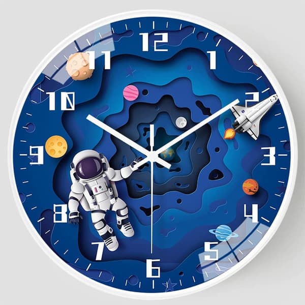 30 cm premium børnevægur (astronaut) - lydløs børn