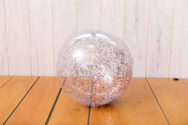 Rantapallo, vesi ja rantapalloja, 1 kpl Glitter Summer Inflat