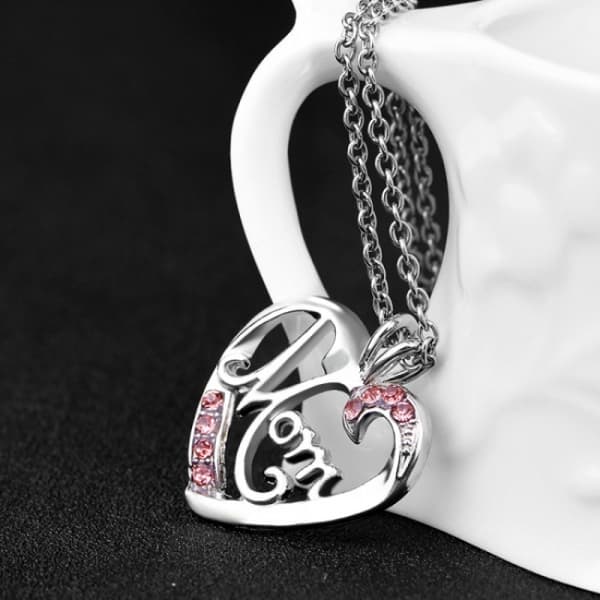 Halsband för mamma Silver Rosa Rosa