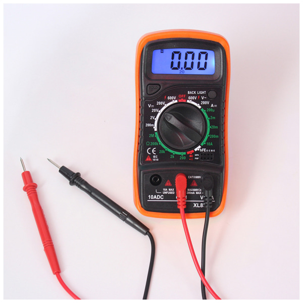 Volttestning Digital multimeter Voltmeter Amperemeter AC DC-mätare