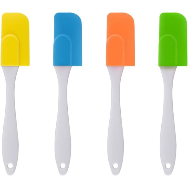4 kpl silikoniset leivonnaiset spatula Mini lämmönkestävä keittiöpata