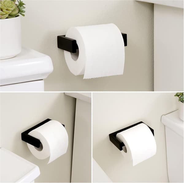 Musta WC-paperiteline, kylpyhuoneen WC-paperiteline, ruostumaton