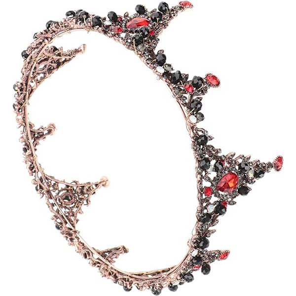 Barokk Tiara Hodeplagg Brud Kroner Tiaraer Rhinestones Brud Ti