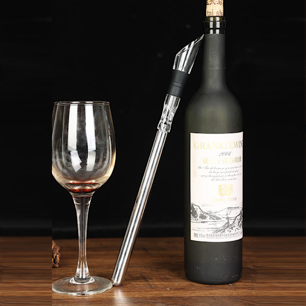 Wine Scepter Viininjäähdytin ruostumattomasta teräksestä tehdyllä ilmastimella - Premium W