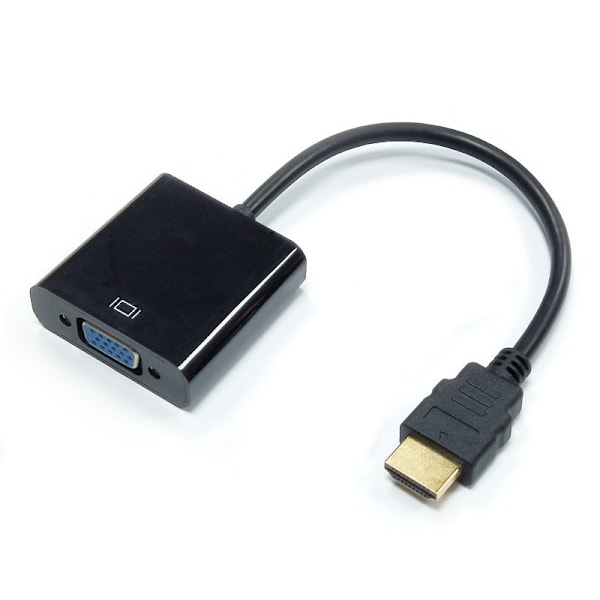 Kaapeli - HDMI-VGA-sovitin Musta