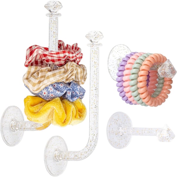 4-pack diademhållare för håraccessoarer, scrunchie-organisatör,
