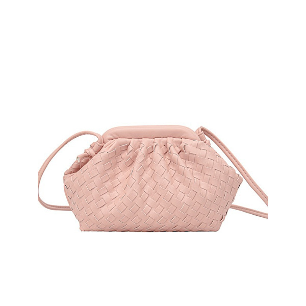 PU Machine Bag Sachi Cloud mini skinn veske rosa