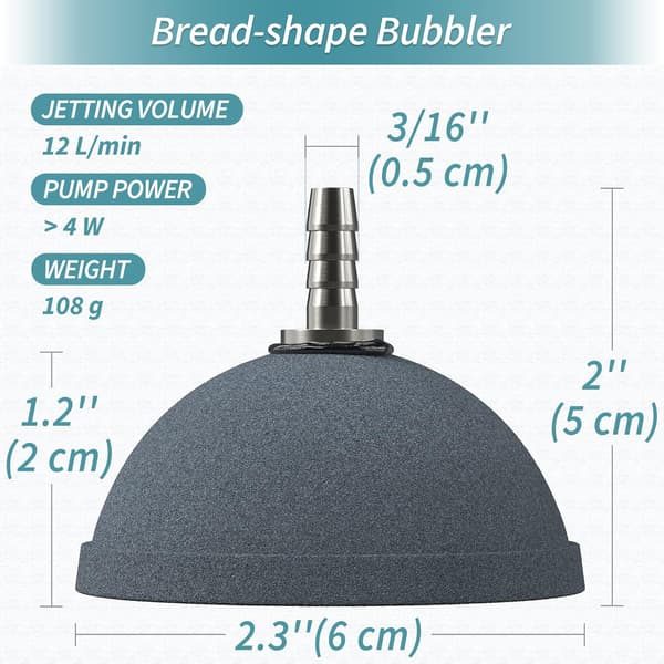 Akvarium 6cm brødstein luftboble diffusor utgivelsesverktøy for luft