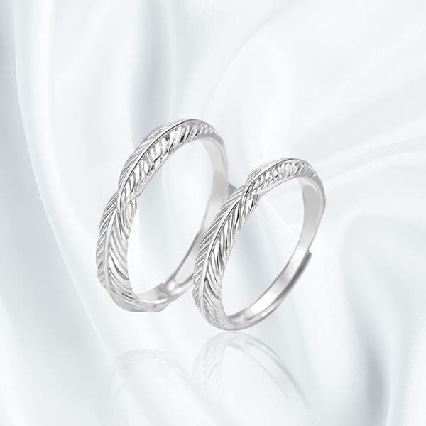 S999 Sterling Silver Ring för kvinnor Bröllop Evighet Silver Ring