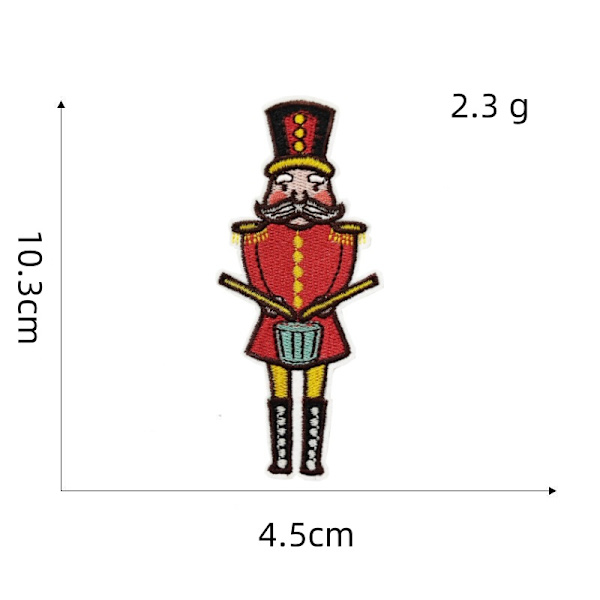 Puppet soldat tyg med tecknade animefigurer, 9 delar, vackra