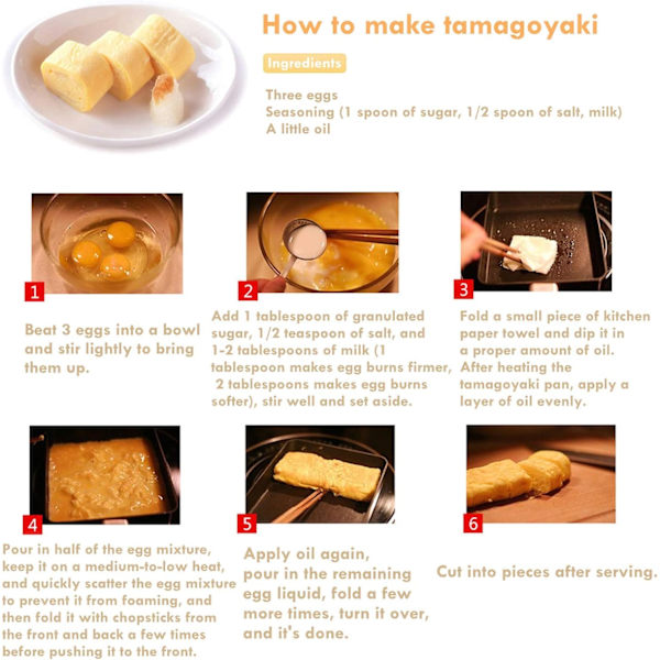 Maifan Stone Stegepande, Kompakt Omeletpande, Non-Stick Stegepande