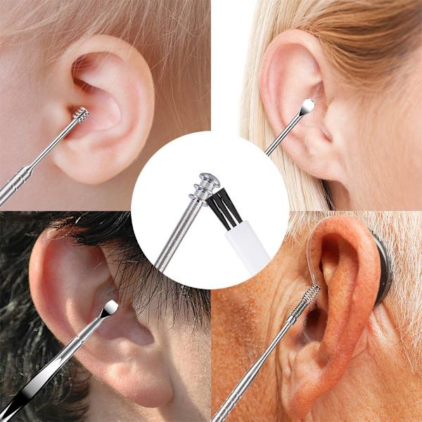 6-pack öronvaxavlägsnande kit, öronrengöringsverktyg, öronvaxskrapa