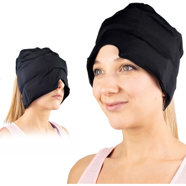 Migræne Cap - Instant Cold Compress - Shiatsu Cap til Hoved og F