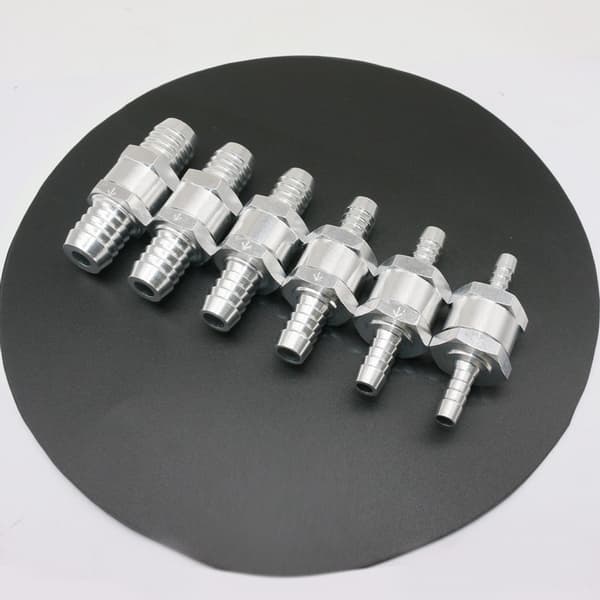 Aluminium bränsle backventil enkelriktad bensin 6MM