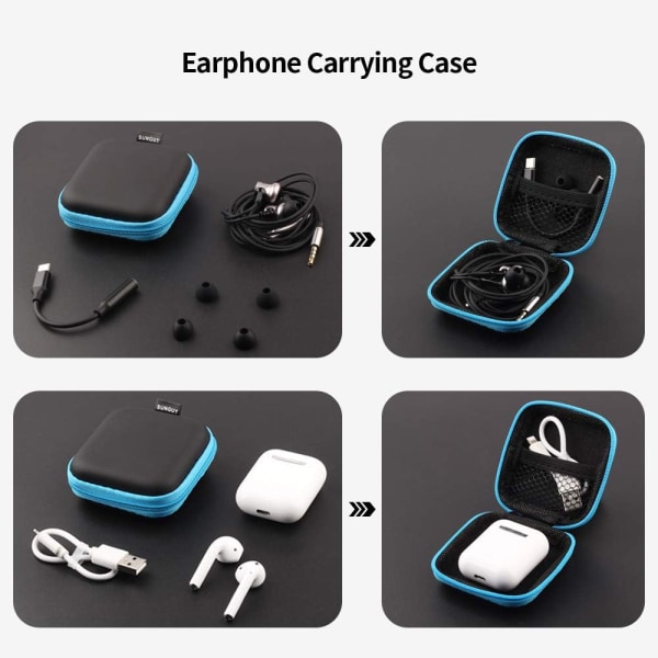 Earbuds Case, 【1Pack】 Portable Small Earbud Carrying Case Storage