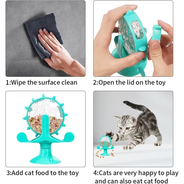 Kissan tuulimylly, tuulimyllykissalelu, pyörivä lelu, interaktiivinen kissanlelu