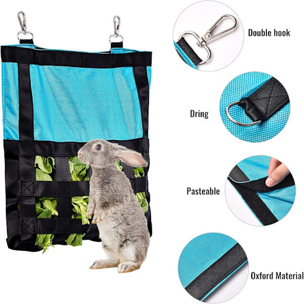 Chinchilla-matpåse, kaninmatarehängare fast set, smådjur