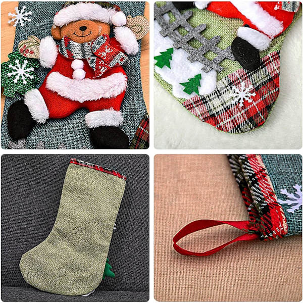 Julstrumpor 4-pack 12,2'' Stora julstrumpor Dekor