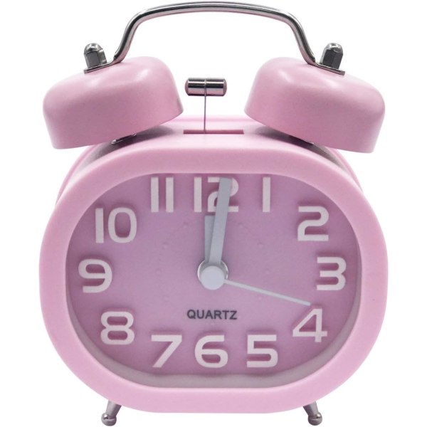 Retro Silent Quartz Väckarklocka, Morgon Alarm Clock Travel Bedsi
