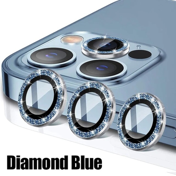 För IPhone 13 Diamond Metal Kameraskydd för IPhone 13 Kamera