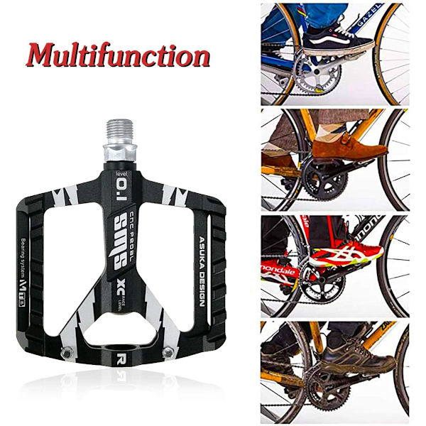 Cykelpedal 9/16 tommer MTB landevejscykelpedal Aluminiumslegering Non-Sl