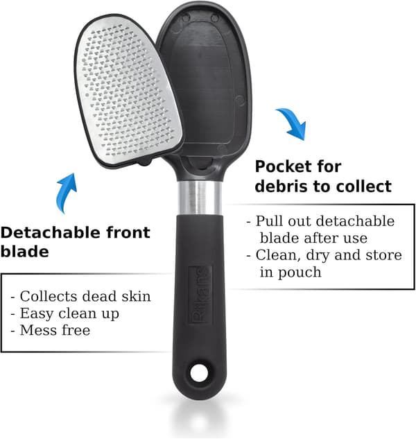 Fotfil Fot Rasp Callus Remover Død Hudfjerner Dobbeltsidig