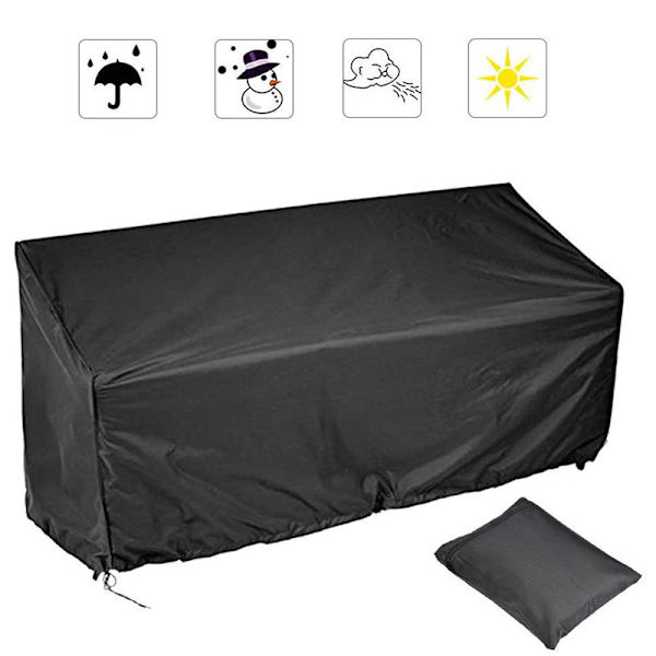 Beskyttende trekk for 2-seters hagebenk, 134x66x89cm