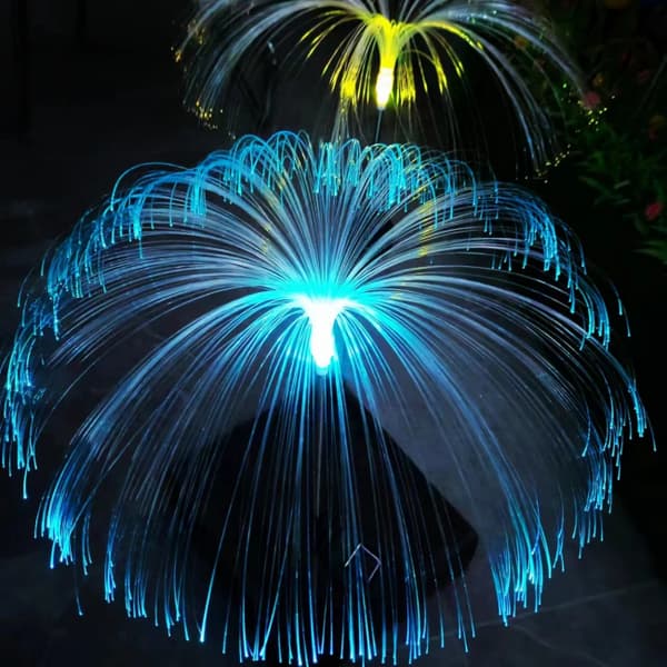 Hage lampe Solar - Fiberoptisk lampe Multicolor