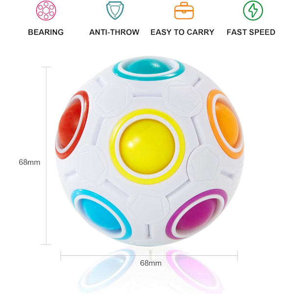 Magisk regnbue puslespil bold, sjov fidget bold puslespil spil dekomprimer